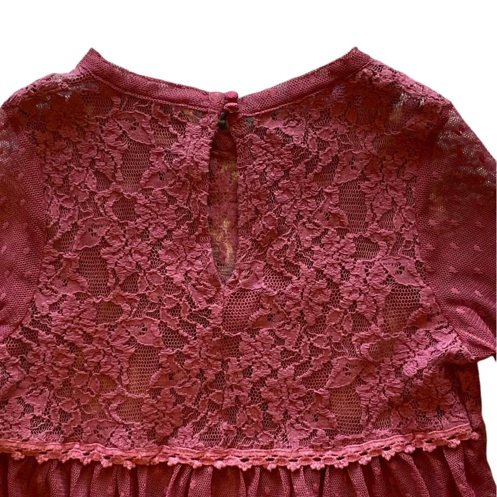 Urban Outfitters Free People Girls Burgundy Shirt Top Size XS Good Condition!